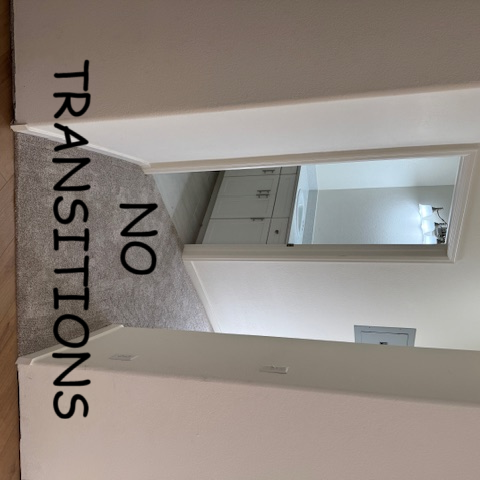 Flooring-By-Designs-Installs-Laminate-No transitions